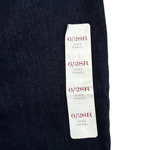 Isabel Maternity ~ Dark Denim Jeggings with elastic side panels ~ size 6/28R - Picture 5 of 9